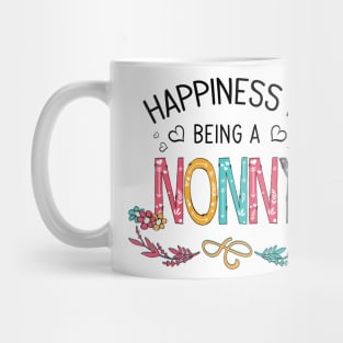 Happiness Is Being A Nonny Wildflowers Valentines Mothers Day Mug